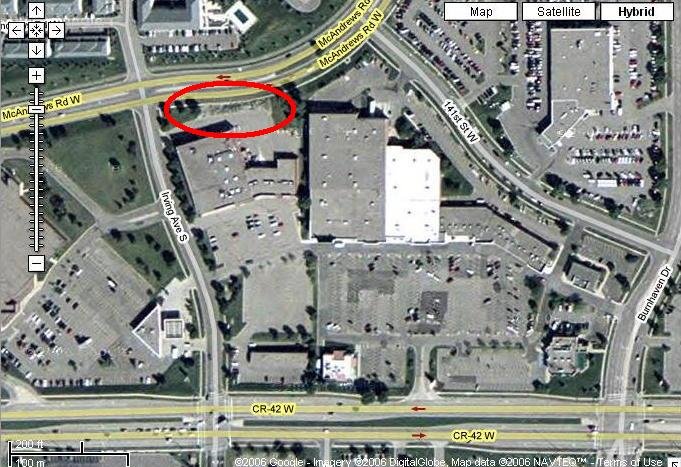 Burnsville mall site satellite + roads (circled).JPG