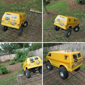 TRX4 Honey Van New Body Ocher Yellow Sweet