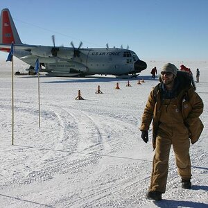 Landing at Spole on a LC-130