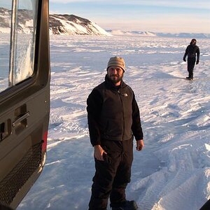 on the Ross Ice Shelf.