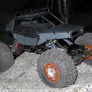 Ax10 Scorpion with pro line tube chassis and home made skins