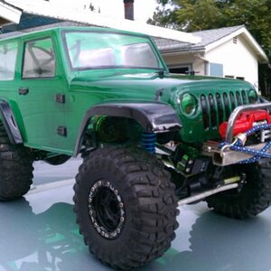 Jeep Rubicon body with new bumper and winch