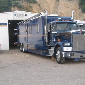 My buddy Danny's motor home. This is a sweet ride and we have had some fun in it!!.