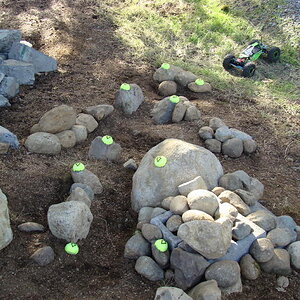 first real day outside on the rocks.