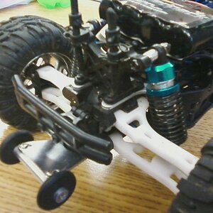 rear shocks and wheelie bar