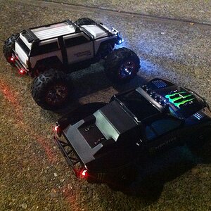 Traxxas SLash Mini & Summit 1/16 with KC_Jones light kits. $12 You cant beat that.