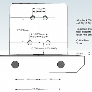 Skidplate Right Dim