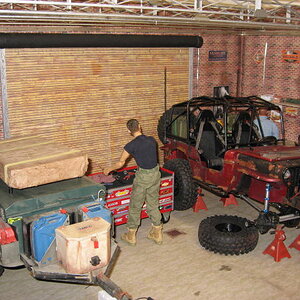 jeep on stands