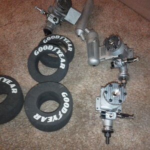 other plane engines and tires that came with the other cars