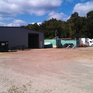 The real "diggers dungeon" this is where all the trucks hide out and get routine work done. There are a lot more on the property than just digger. Not