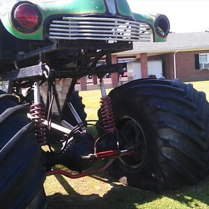 I think this truck is from the time they started racing the monsters rather than just slowly circling an arena and tenderly driving over a couple ratt