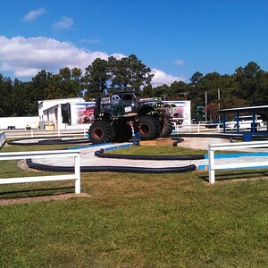 You can let your kids ride around in a power wheels for a fee.