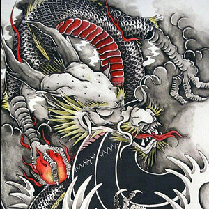 Chinese Dragon colour version by 1