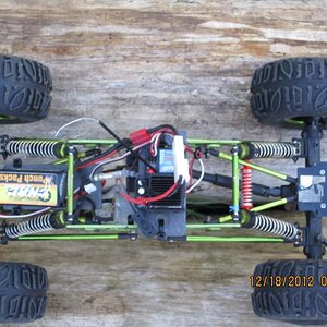 Here's a top view of my exceed/ax10 crawler