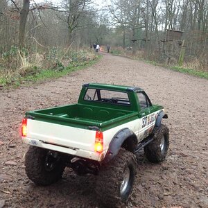 UK forest trail. Scratches, mud, broken door mirror. No problem.