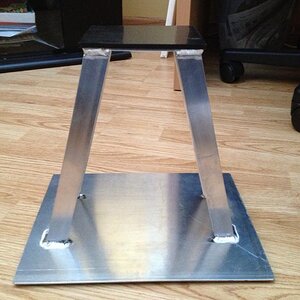 Home Made Aluminum Stand With Rubbe rop