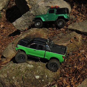 Mike's Tundra, and my Jeep