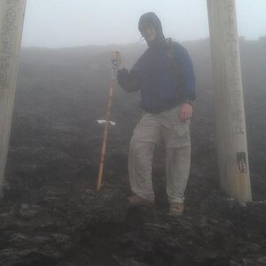 Me at the top of Mt. Fuji Japan