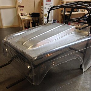 Cut to fit cowl induction hood.