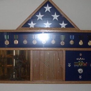 Oak shadow box