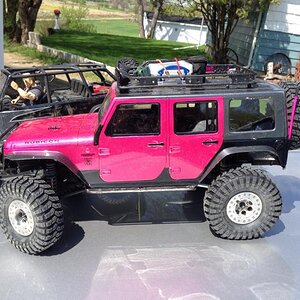 Pink JK body i painted for my wife!