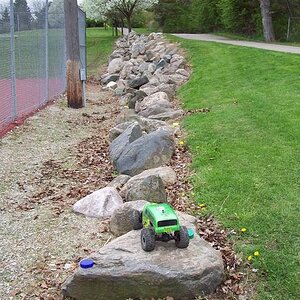 The old water tower park's rock' embankment that just three mile's from my home here in lapeer,MI.