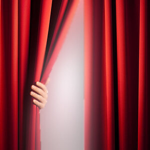 behind the curtain