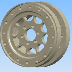 2.2 D hole wheel 3d model.jpg big pic