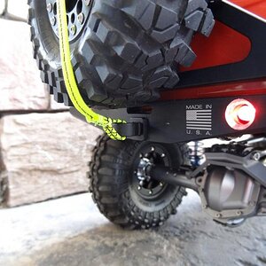 RC Rock Armor Rear Bumper with Recovery Strap