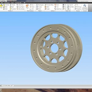 D hole wheel front side