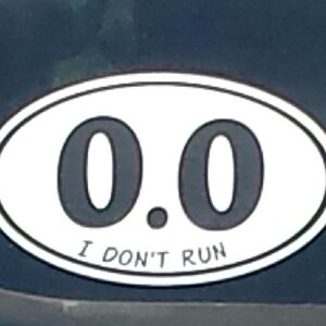 I don't run sticker