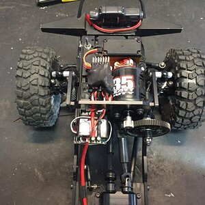 GCM Skeleton J2 Chassis China Jeep Body Tekin FXR and 35T RC Rock Armor Front Bumper