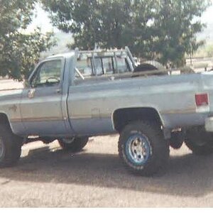 my 84 chevy with new finn wheels