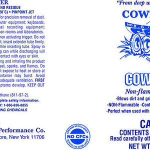 No. 805 COW DUSTER

Label