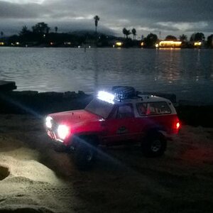 All the lights work. My first night run. Ha, Kids in a boat yelling they see a ufo. The lights were flashing.