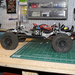 Vattera Ascender 1.9 Scale Comp Truck With Homebrew Chassis from 149 R/C WORX ( Nerby149 ), 
Build used: Homebrew Aluminum Chassis rails
             