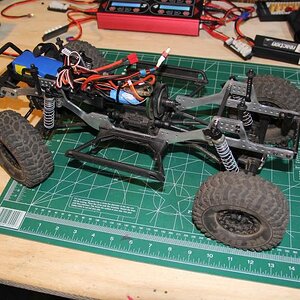 Vattera Ascender 1.9 Scale Comp Truck With Homebrew Chassis from 149 R/C WORX ( Nerby149 ), 
Build used: Homebrew Aluminum Chassis rails
             