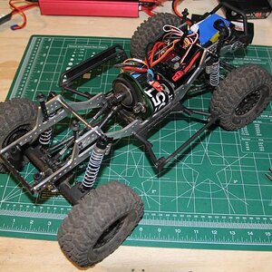 Vattera Ascender 1.9 Scale Comp Truck With Homebrew Chassis from 149 R/C WORX ( Nerby149 ), 
Build used: Homebrew Aluminum Chassis rails
             