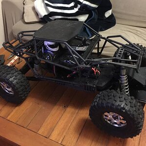 Yeti XL, no body panels, T-Bone Racing Skids and Bumper.