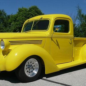 1938YellowFordHotRodPickUp