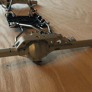 Vanquish Axial Wraith Rear Currie Axle Clear Anodized