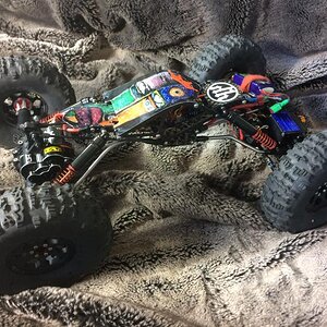 Crawling fake fur. This was a fun build and I learned a lot about building the 2.2 mods. Can't believe how well this guy works. I took it to my best c