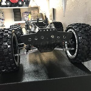 Axial Yeti XL with Pro-line Badlands Tires MX43 with Impulse Pro-Loc Wheels. These are only sitting on here. Not installed.