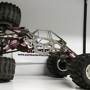 Custom Crawlerz POR Crawler Frame Plate Set on Clodbuster axles (flex)