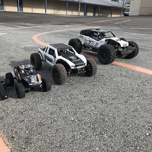 Yeti Jr, Yeti and Yeti XL. Fun day at my sons school.