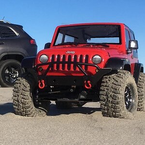 Jeep on beach