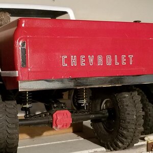 SCX10ii Chev C10 Custom Rear Bumper