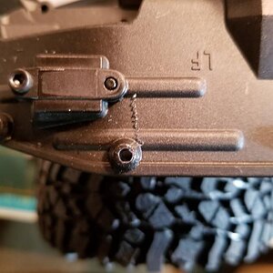 TRX4 inner fender drilled for extensions 8081