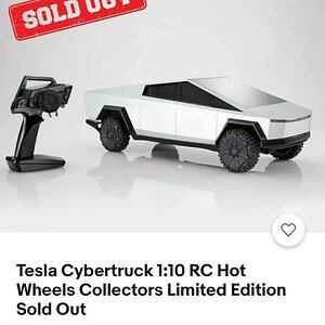 tesla sold out rc