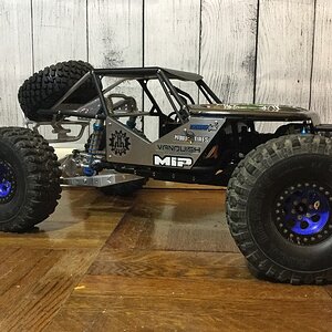 Blue Monkey RC IFS Wraith conversion with trailing arms. Metal Concepts rear axle and front a-arms. SSD trans and a whole lot more goodies!